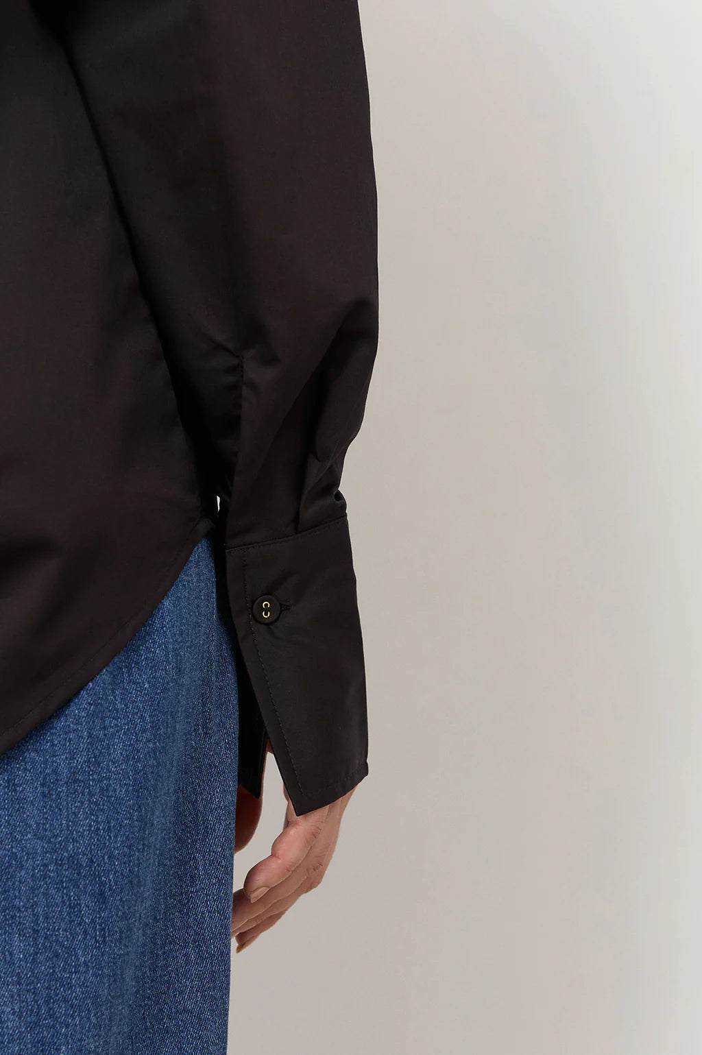 Adorne - Raya Poplin Shirt Black