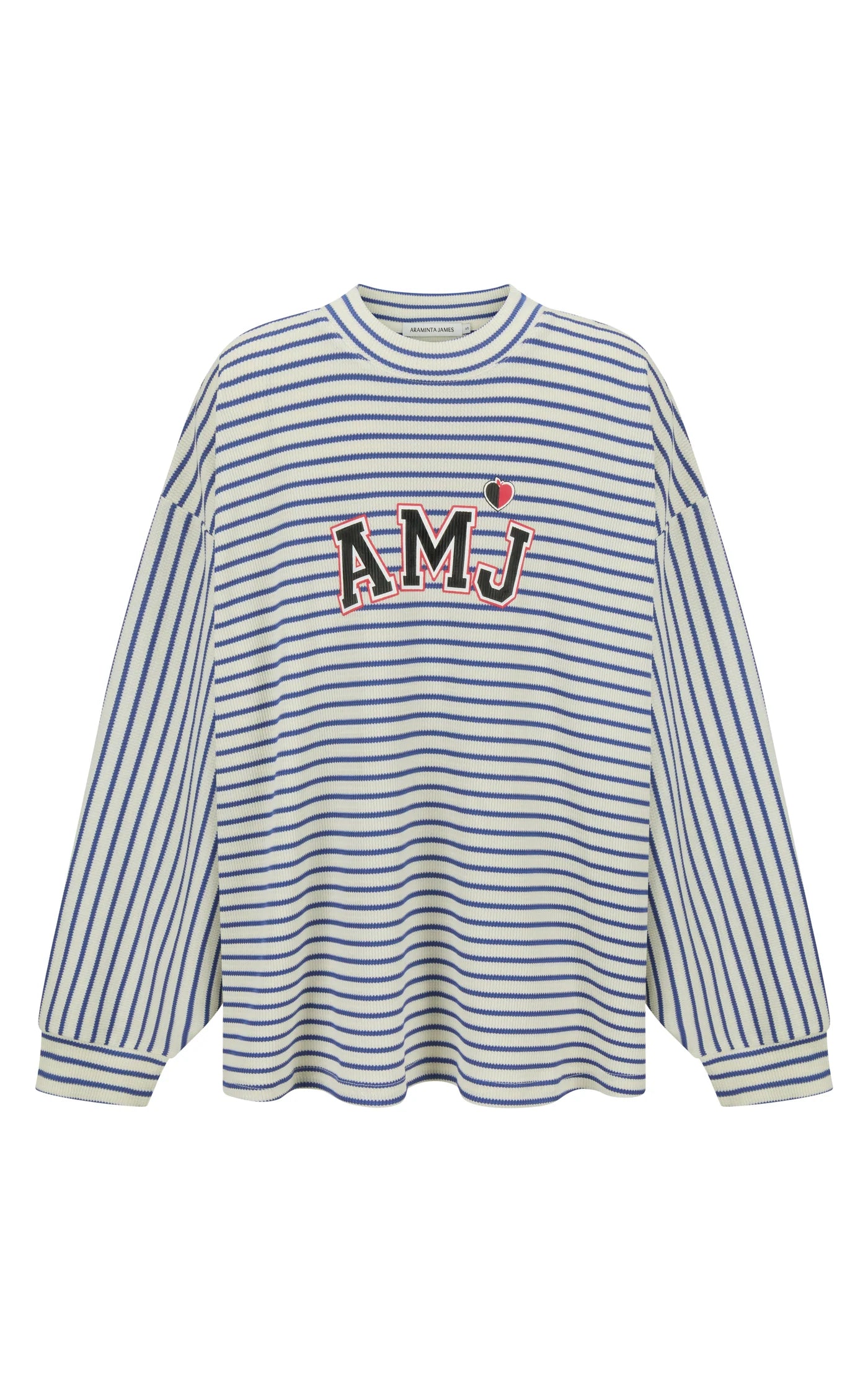 Araminta James - AMJ Waffle Long Sleeve Top Dark Navy