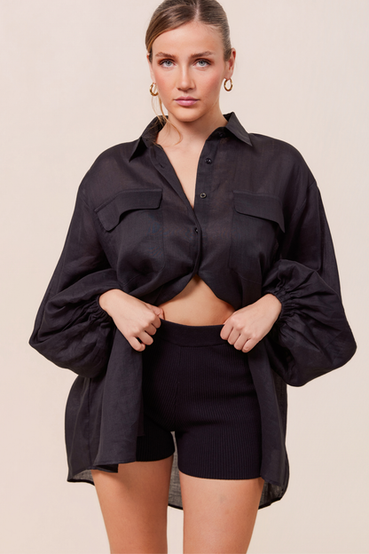 CocoWillow - Lillian Shirt - Black