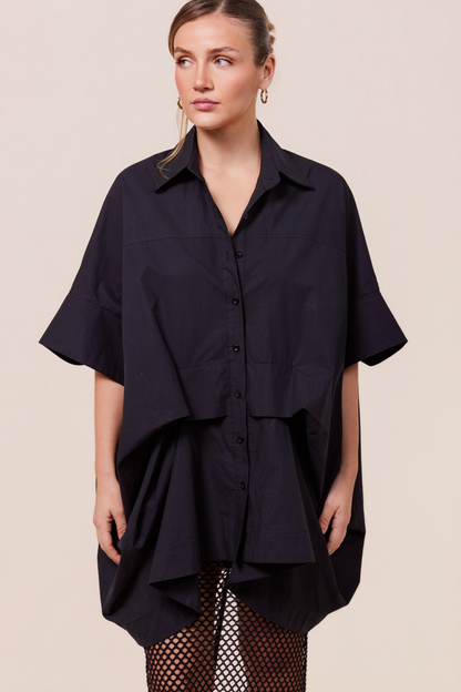 Cocowillow - Boyfriend Shirt - Black