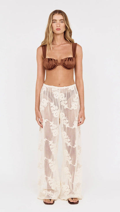 Mink Pink - Zephyra Embroidered Relaxed Beach Pant