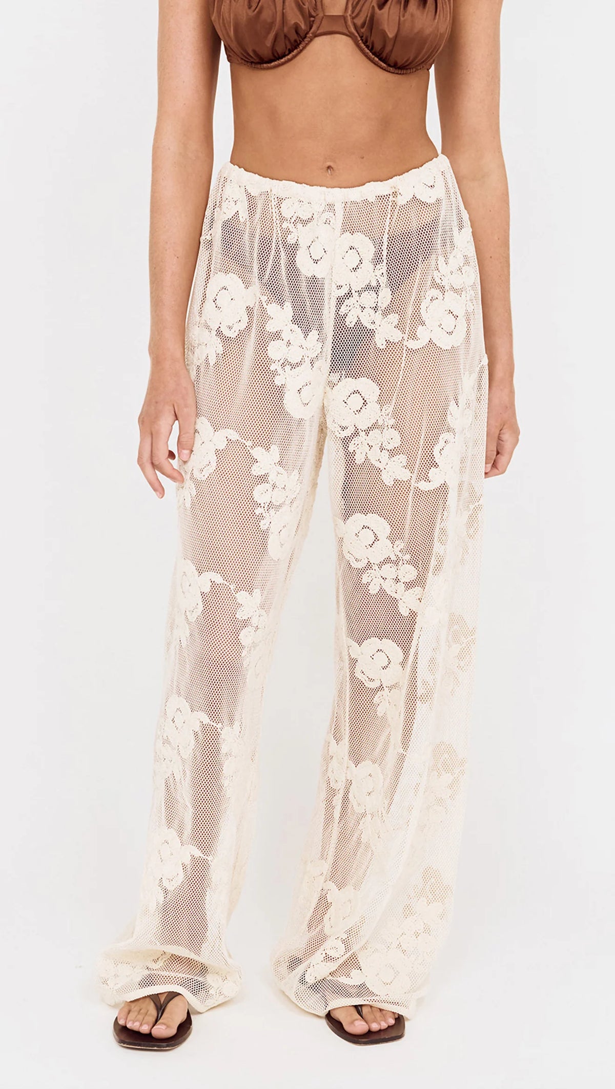 Mink Pink - Zephyra Embroidered Relaxed Beach Pant