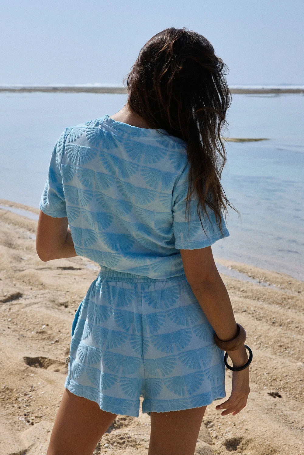 Araminta James - Sunnyside Terry Short Sky Blue