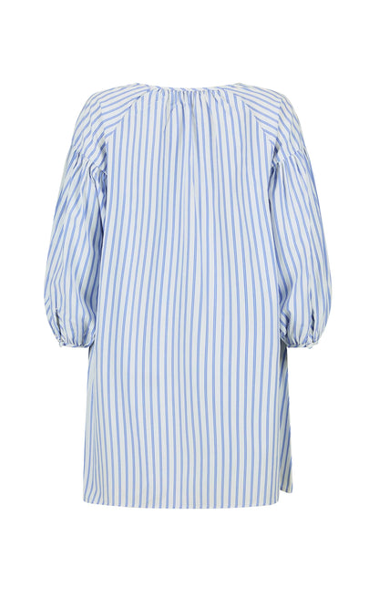 Araminta James - AJ Stripe Dress Sky Blue