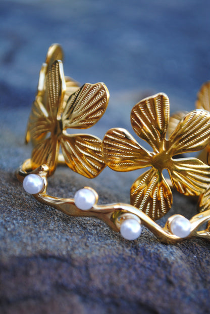 Ivy Flower Cuff