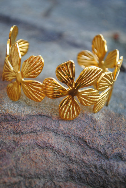 Ivy Flower Cuff