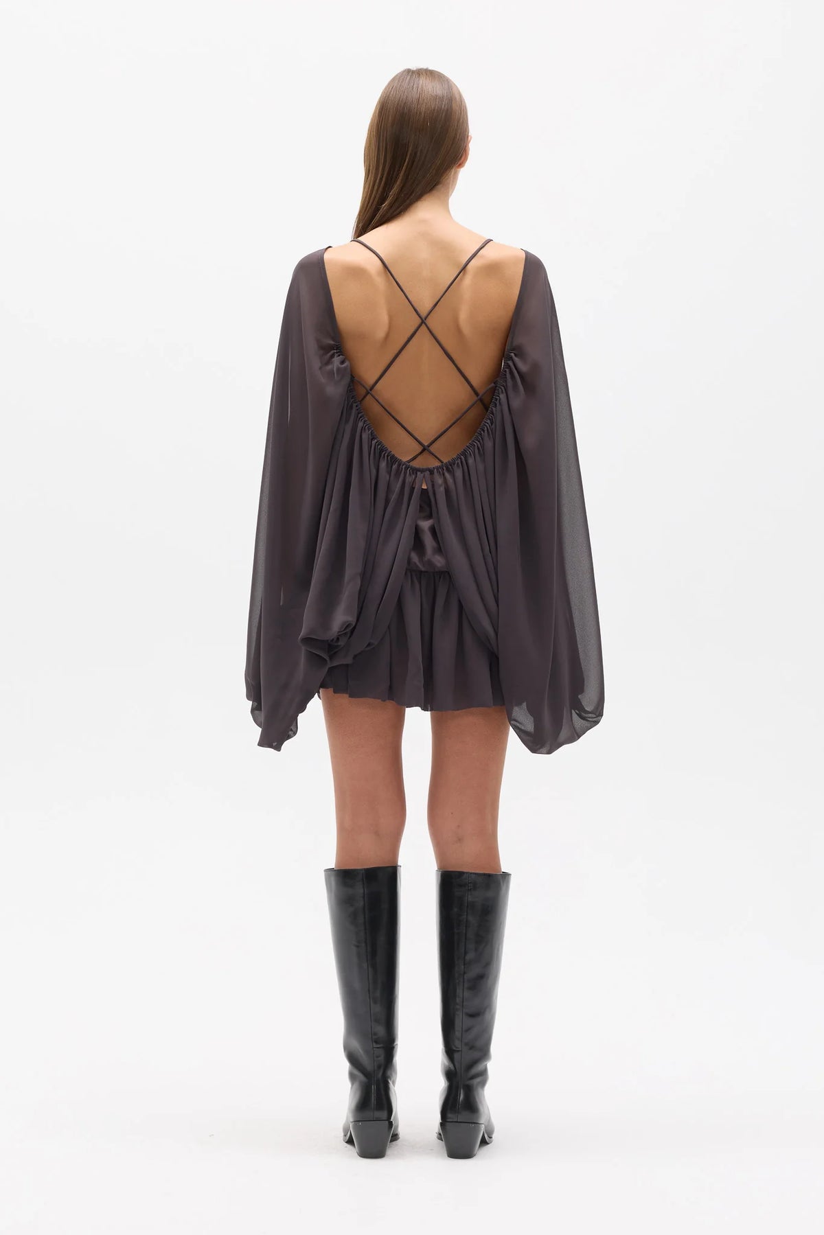 The Bayse - Evariel Mini Dress Truffle