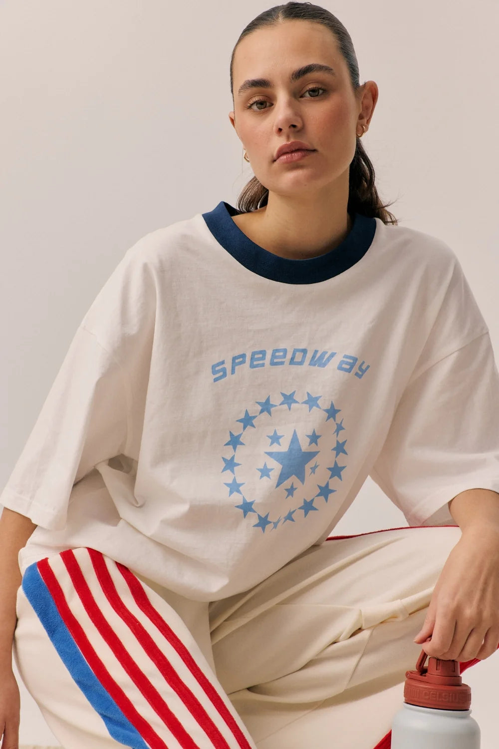 Araminta James -Speedway oversized Tee