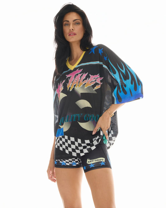 The Tales - 05 Racer black  Football Jersey black
