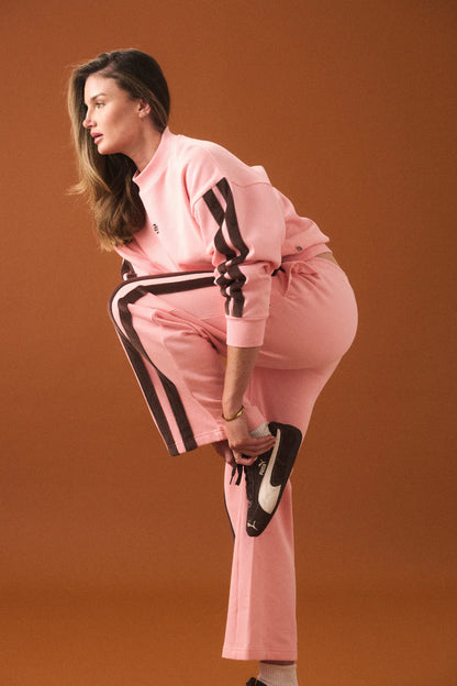 Araminta James - AJ Logo Stripe Trackpant Rose Quartz