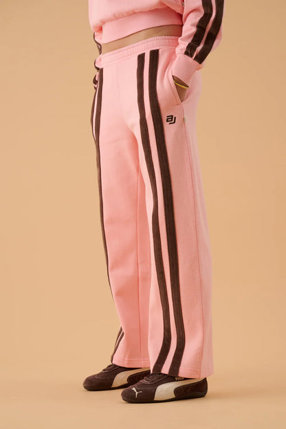 Araminta James - AJ Logo Stripe Trackpant Rose Quartz