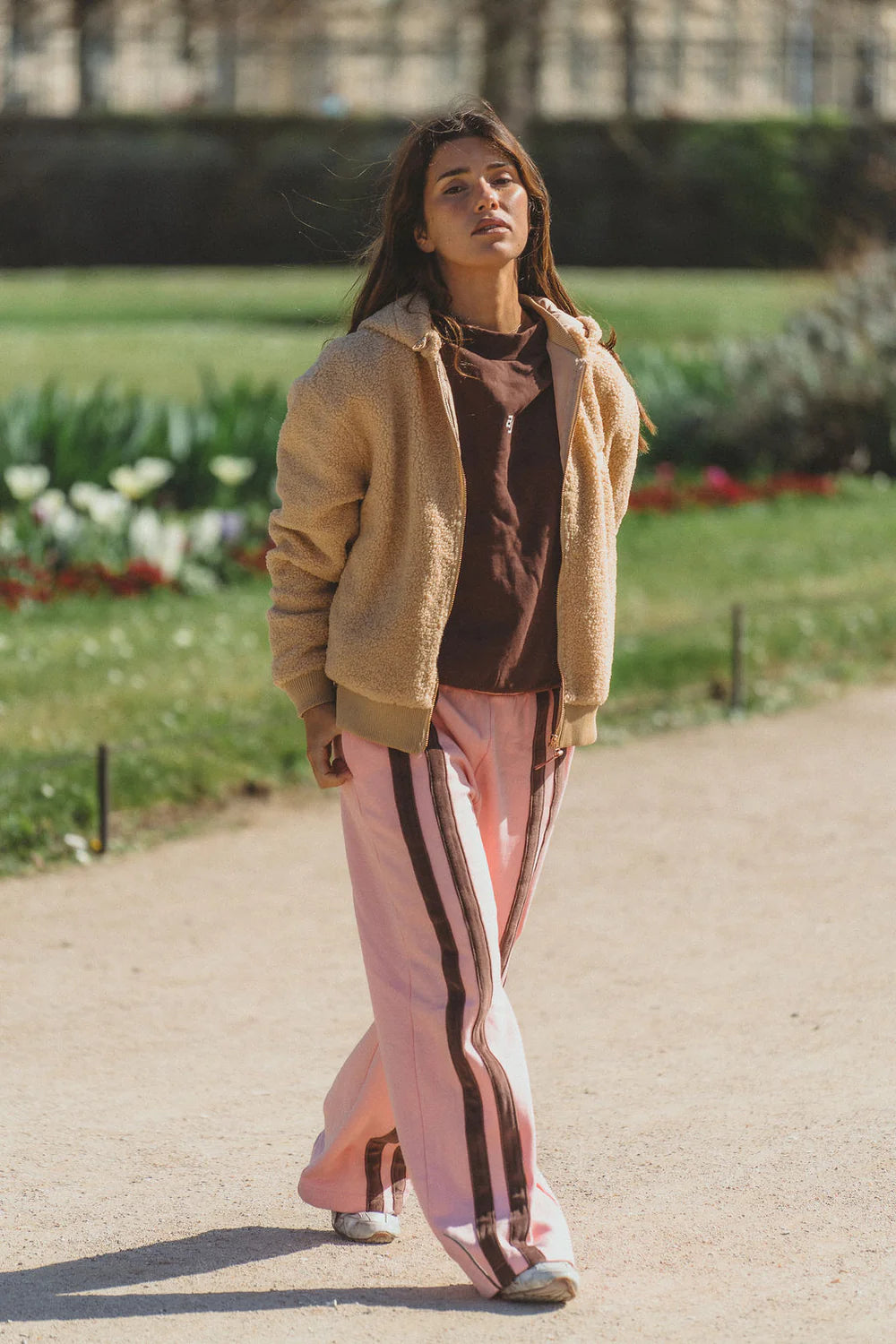 Araminta James - Sherpa Hooded Jacket Macadamia