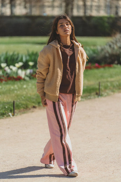 Araminta James - Sherpa Hooded Jacket Macadamia