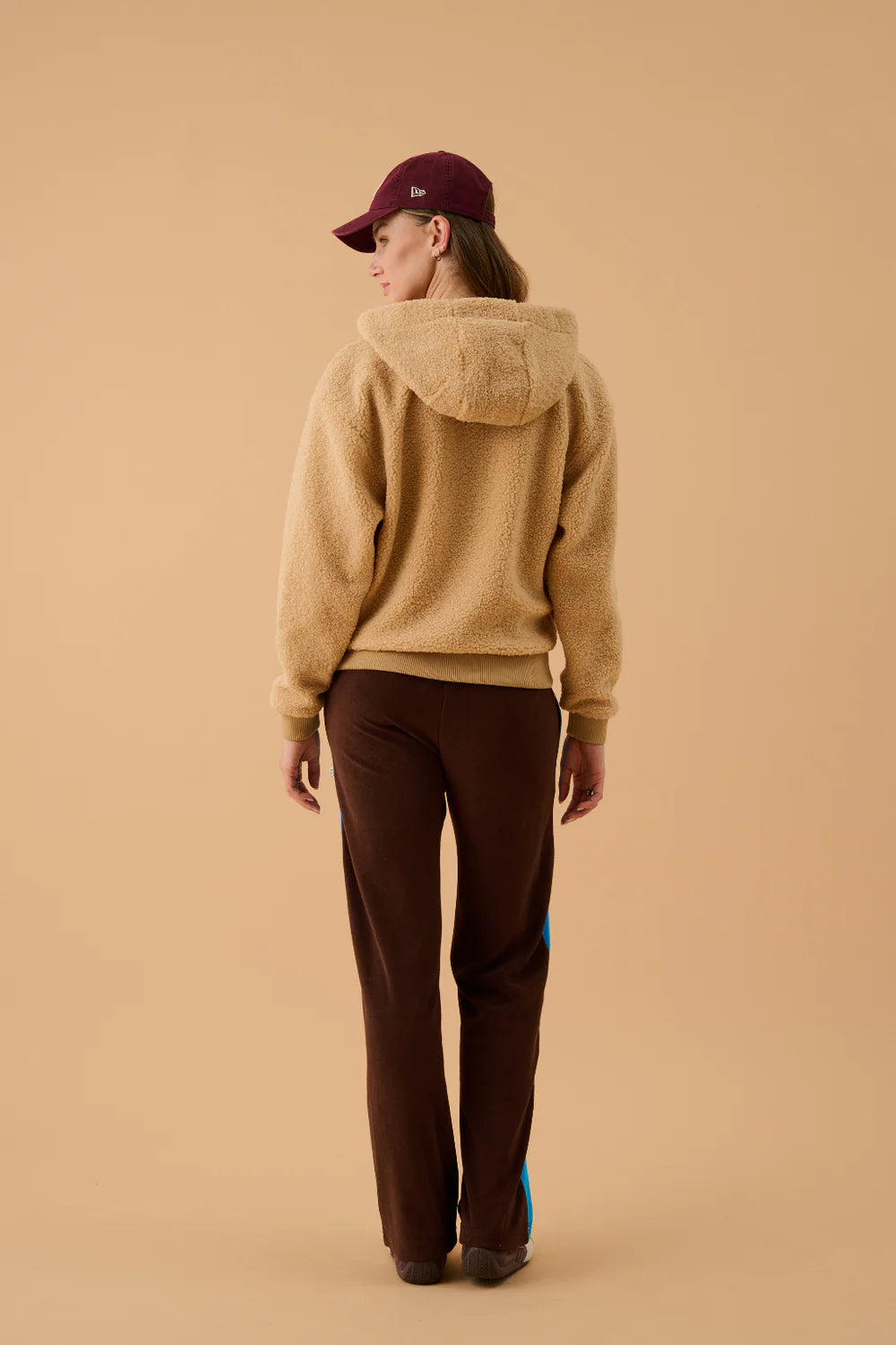 Araminta James - Sherpa Hooded Jacket Macadamia