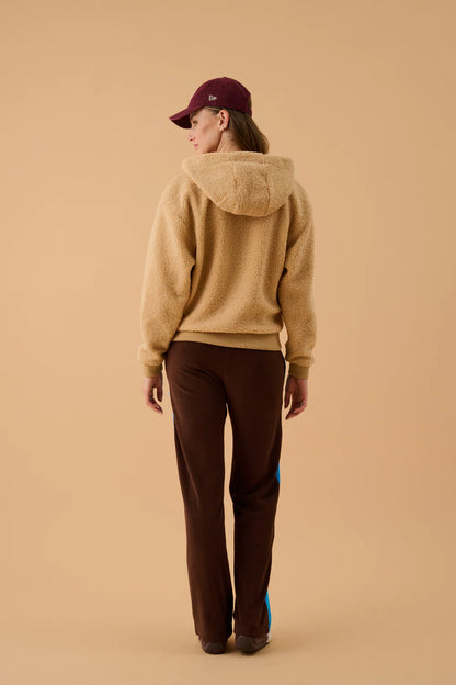 Araminta James - Sherpa Hooded Jacket Macadamia