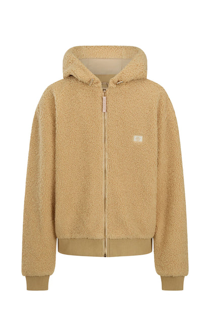 Araminta James - Sherpa Hooded Jacket Macadamia