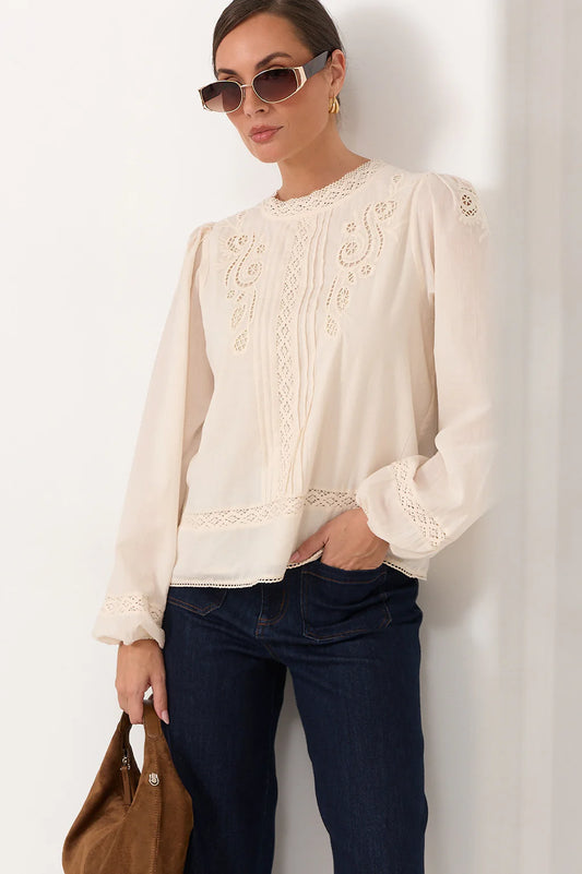 Adorne - Lou Cut Out Lace Top