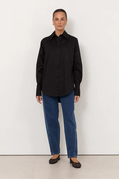 Adorne - Raya Poplin Shirt Black