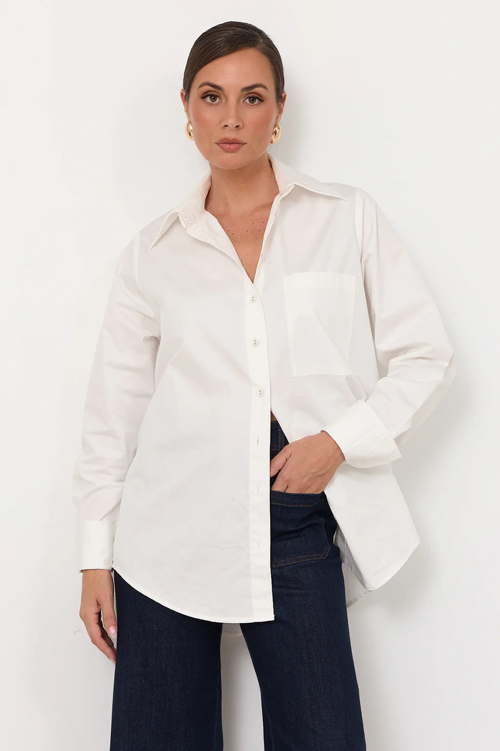 Adorne - Raya Poplin Shirt White