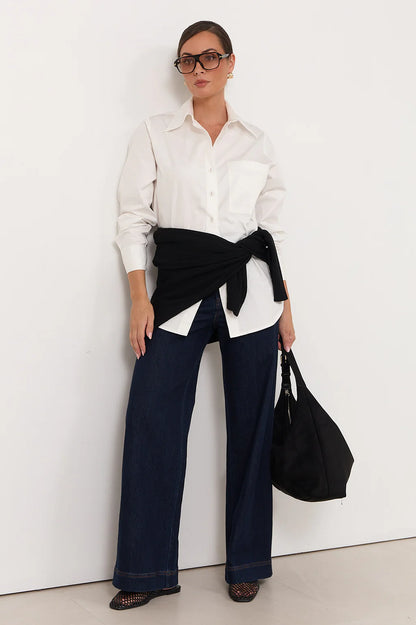 Adorne - Raya Poplin Shirt White