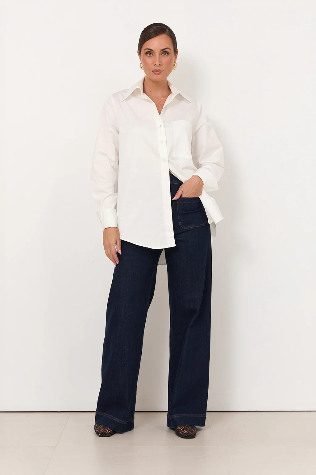 Adorne - Raya Poplin Shirt White