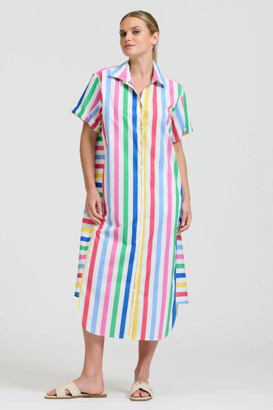 Shirty - Ashley shirt dress - Fiesta Stripe