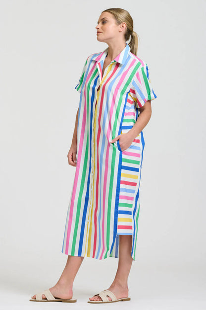 Shirty - Ashley shirt dress - Fiesta Stripe