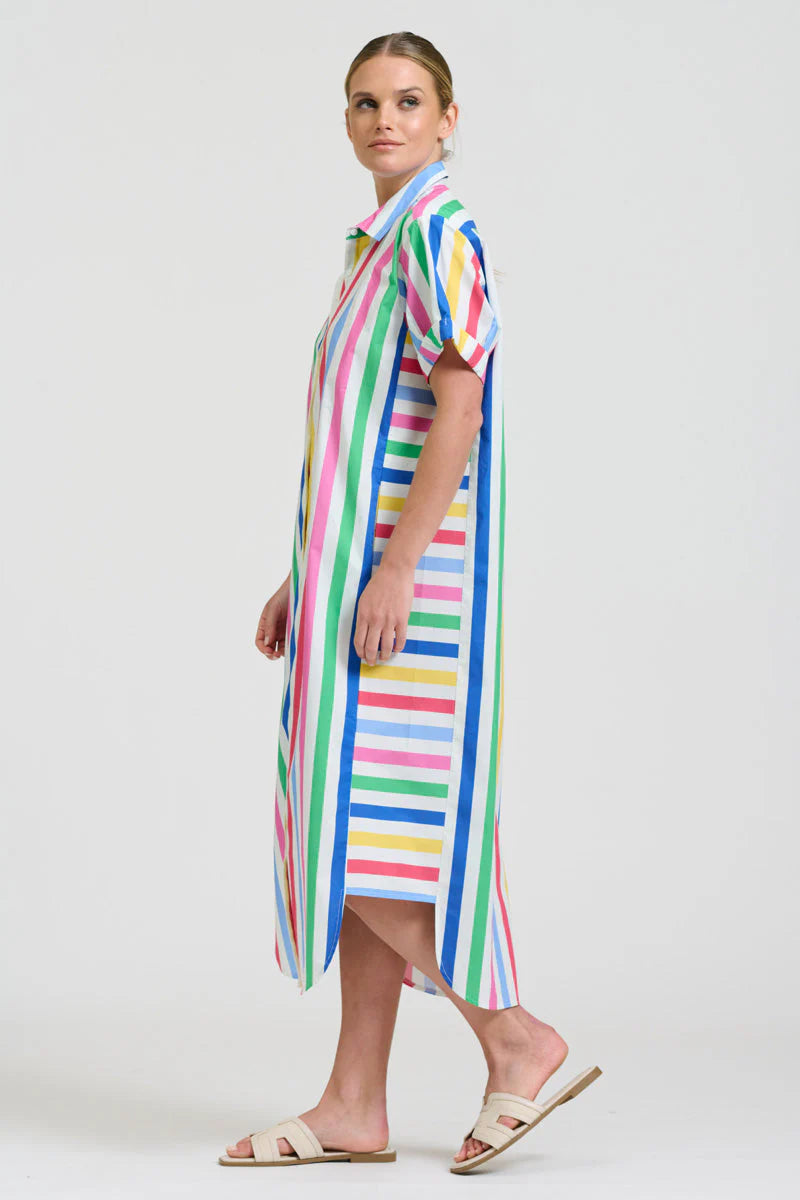 Shirty - Ashley shirt dress - Fiesta Stripe
