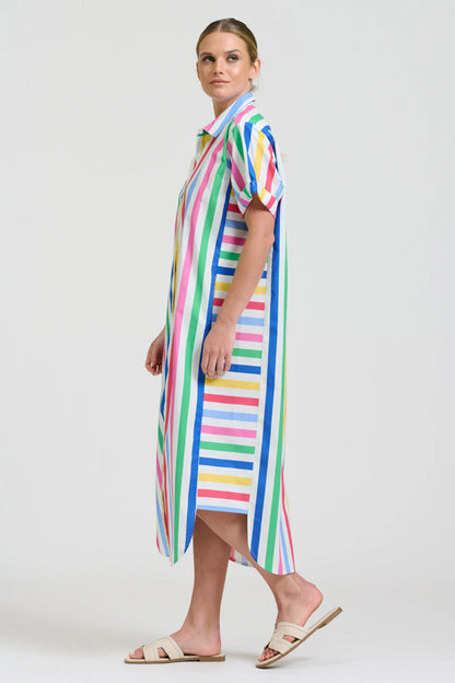 Shirty - Ashley shirt dress - Fiesta Stripe