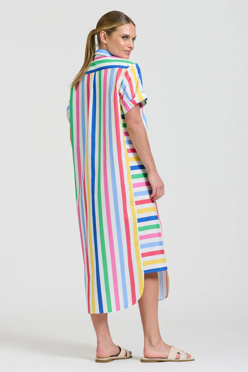 Shirty - Ashley shirt dress - Fiesta Stripe