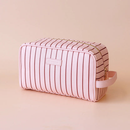 Fox & Fallow - Rose Pinstripe Wash Bag