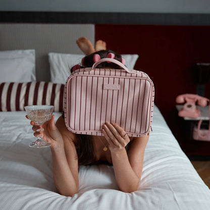 Fox & Fallow - Rose Pinstripe Cosmetic Bag