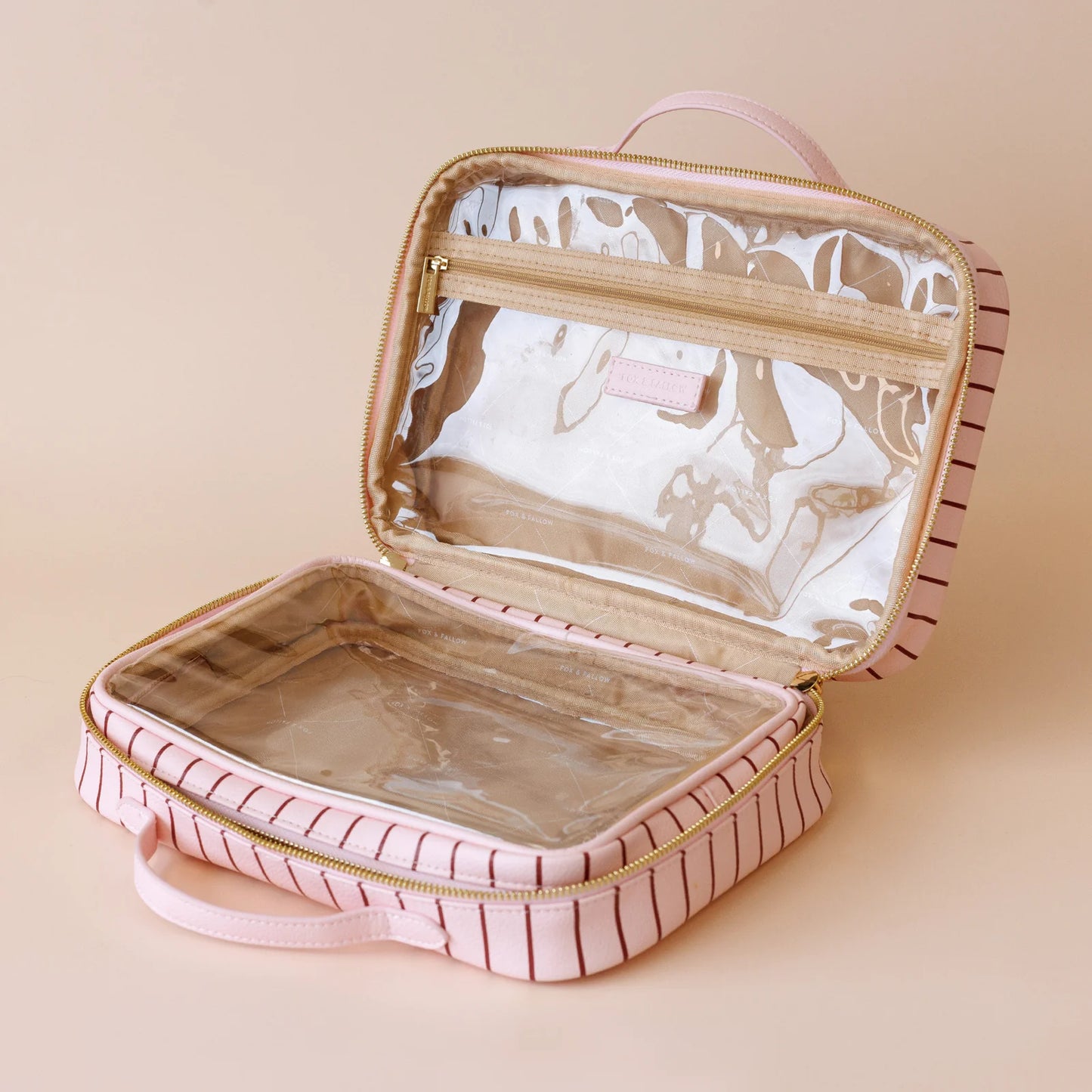 Fox & Fallow - Rose Pinstripe Cosmetic Bag