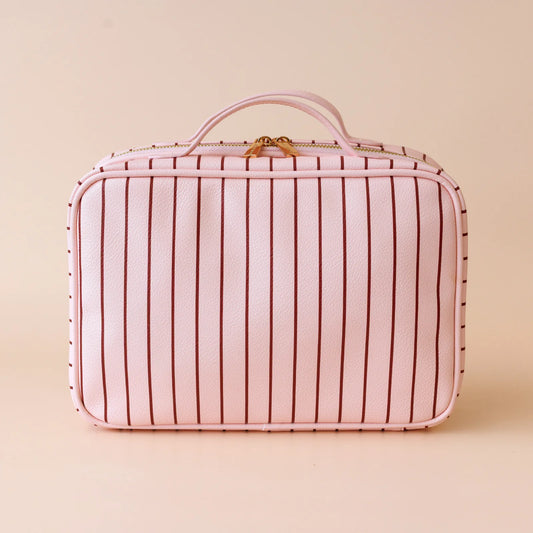 Fox & Fallow - Rose Pinstripe Cosmetic Bag
