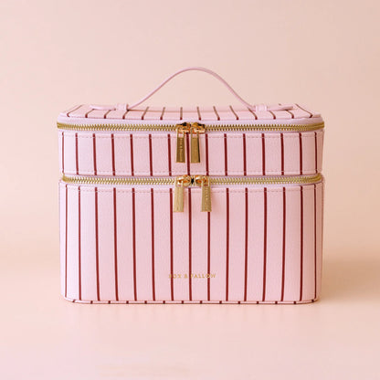 Fox & Fallow - Rose Pinstripe Vanity Bag