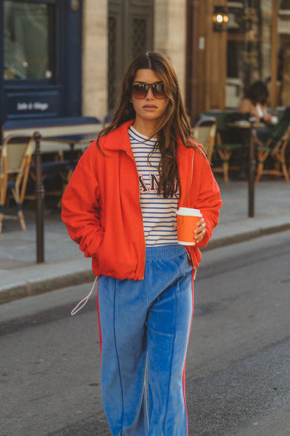 Araminta James - Sherpa Red Jacket