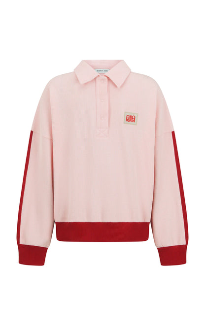 Araminta James - Waffle Splice Sweatshirt Ballet Pink