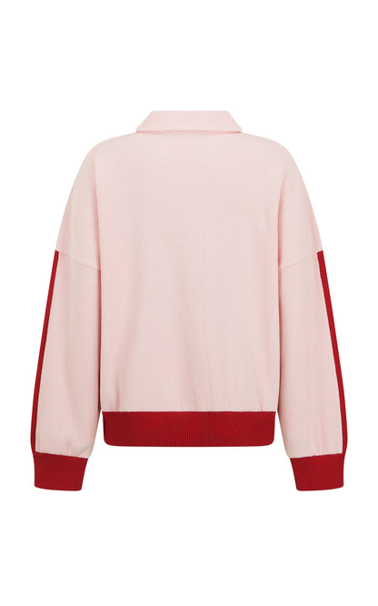 Araminta James - Waffle Splice Sweatshirt Ballet Pink