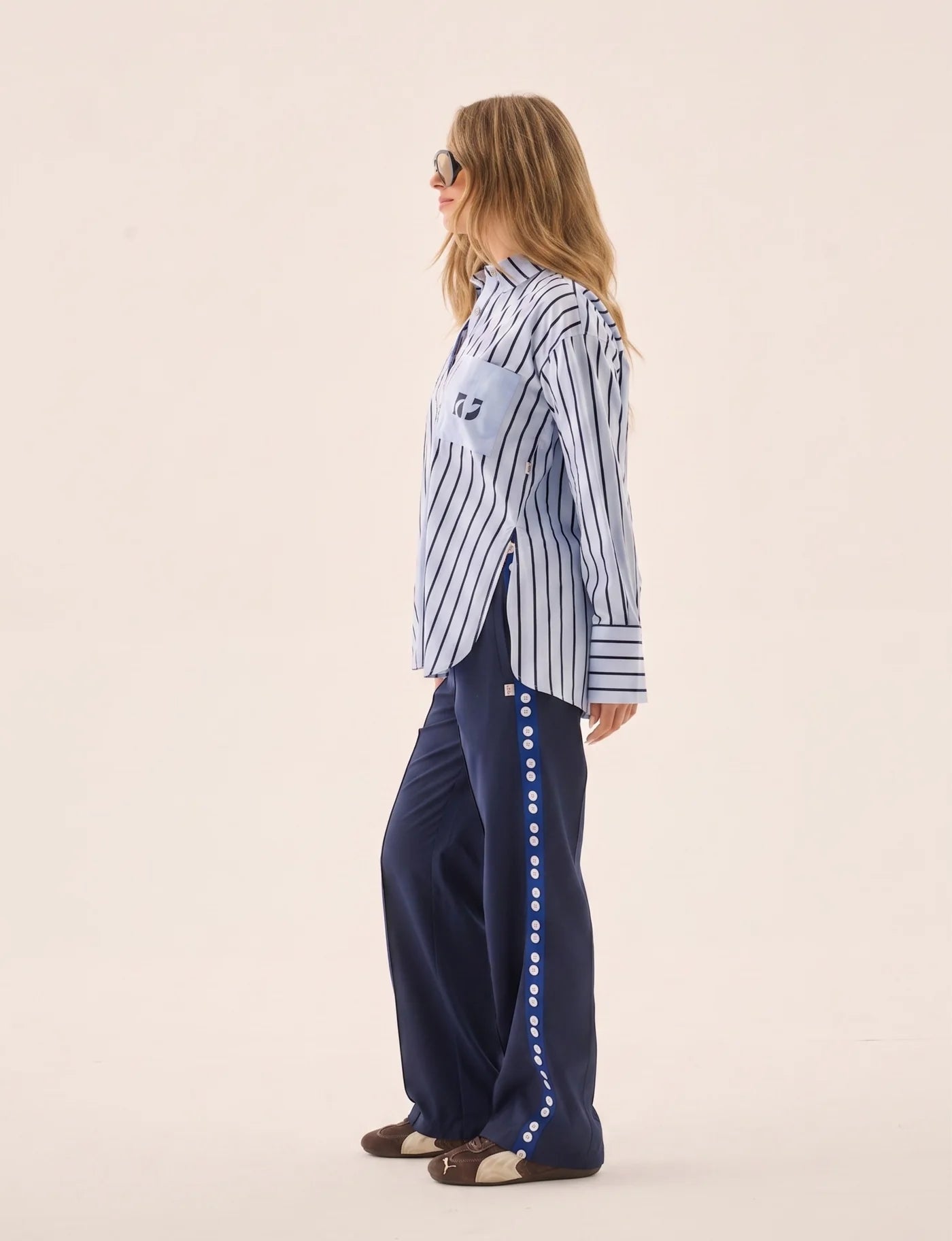 Araminta James - Palermo Shirt Sea Blue
