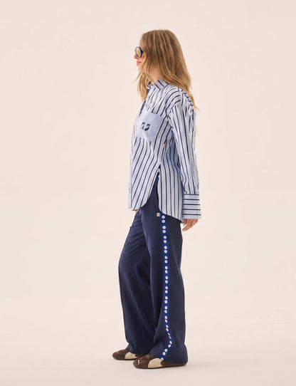 Araminta James - Palermo Shirt Sea Blue