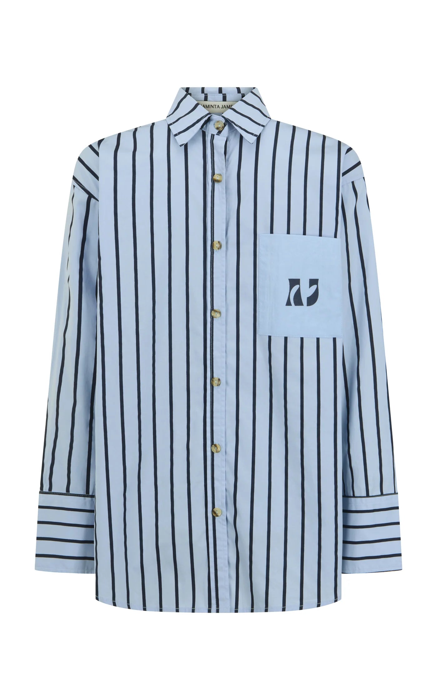 Araminta James - Palermo Shirt Sea Blue