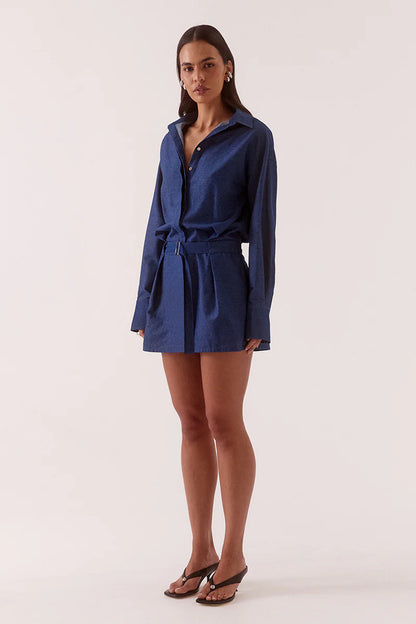 Sovere Studio - Quinn Shirt Dress - Mid Wash Blue