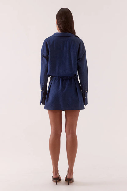 Sovere Studio - Quinn Shirt Dress - Mid Wash Blue