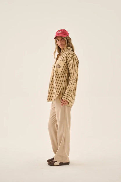 ARAMINTA JAMES - AJJA Pocket Shirt Sand