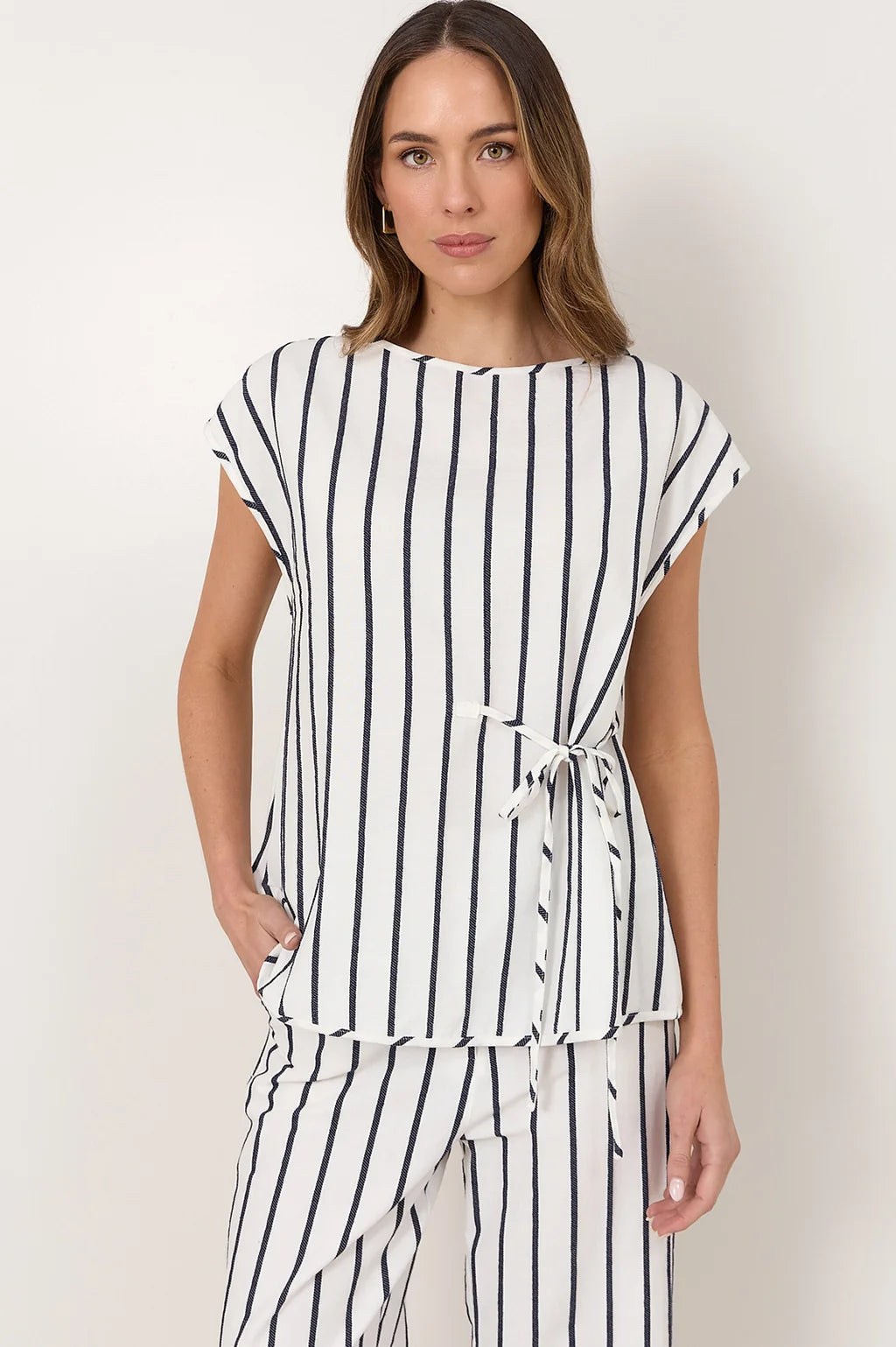 Adorne - Lennox Tie Detail Top