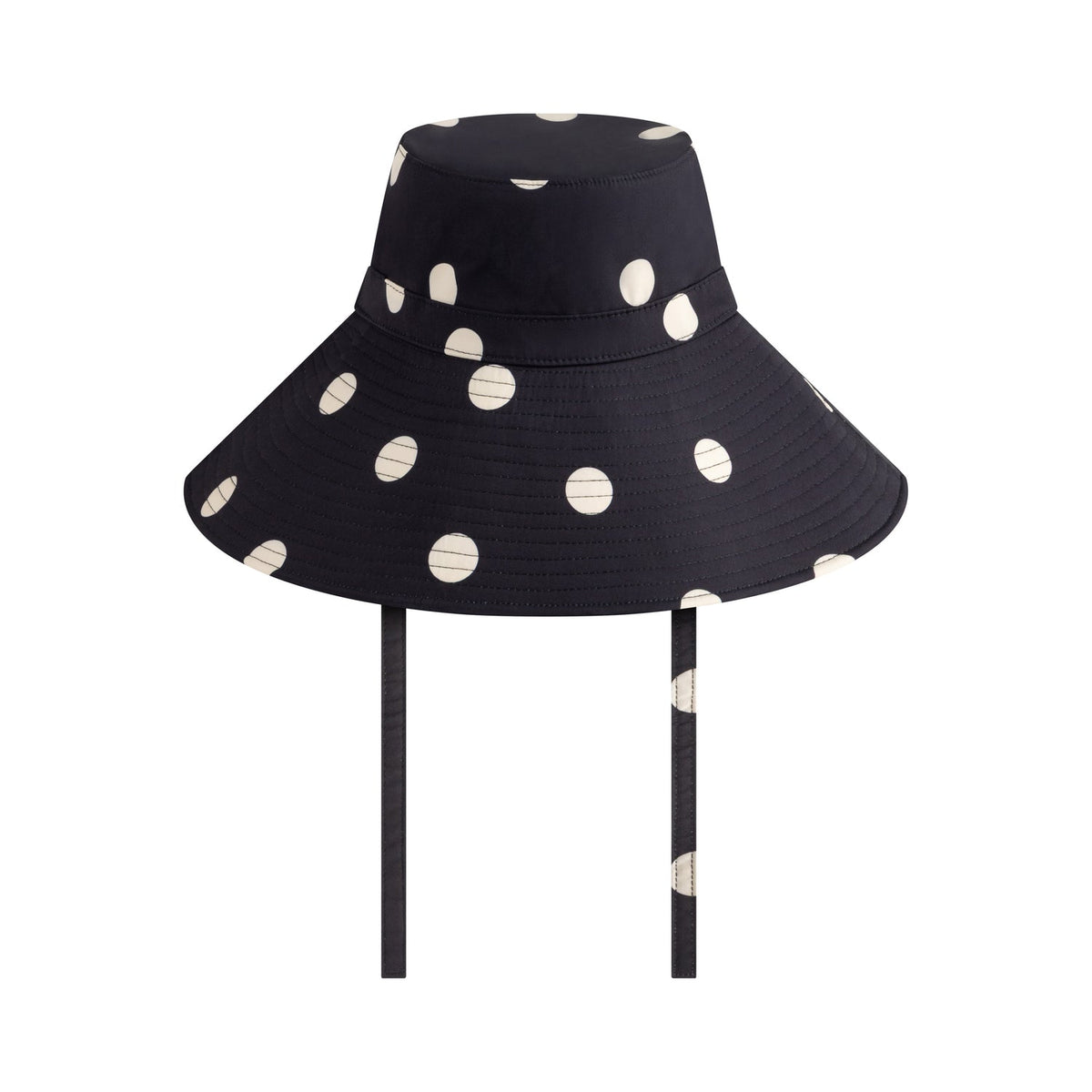 Ochre Lane - Sun Hat Noir Dot