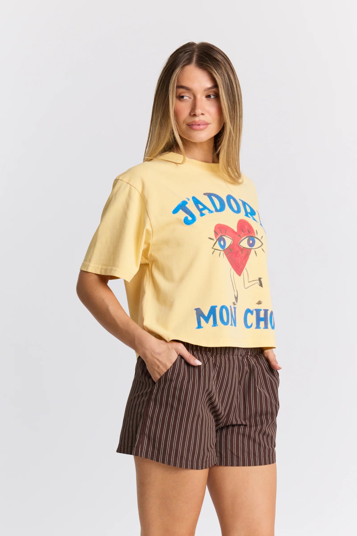 Maku - J'dore Mon Chou Boxy Crop Tee