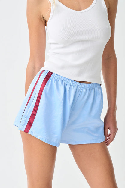 Near The Sea - Silk Racer Short blue