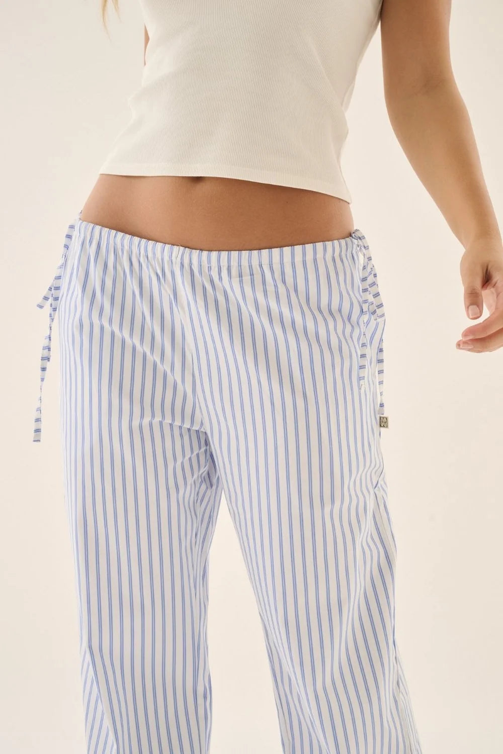 Araminta James - AJ Stripe Pant Sky Blue