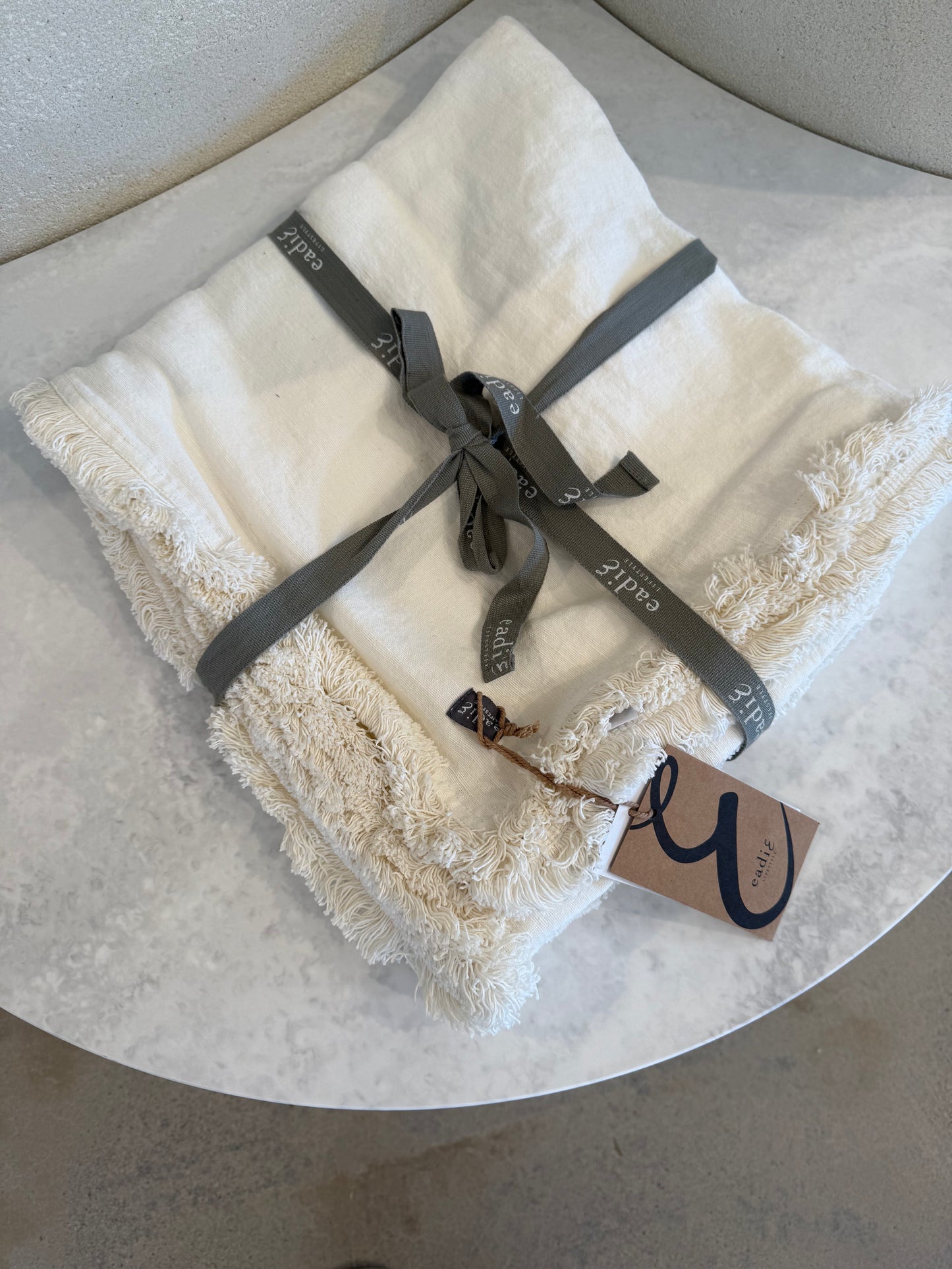 Eadie Lifestyle - Luca Boho Linen Throw